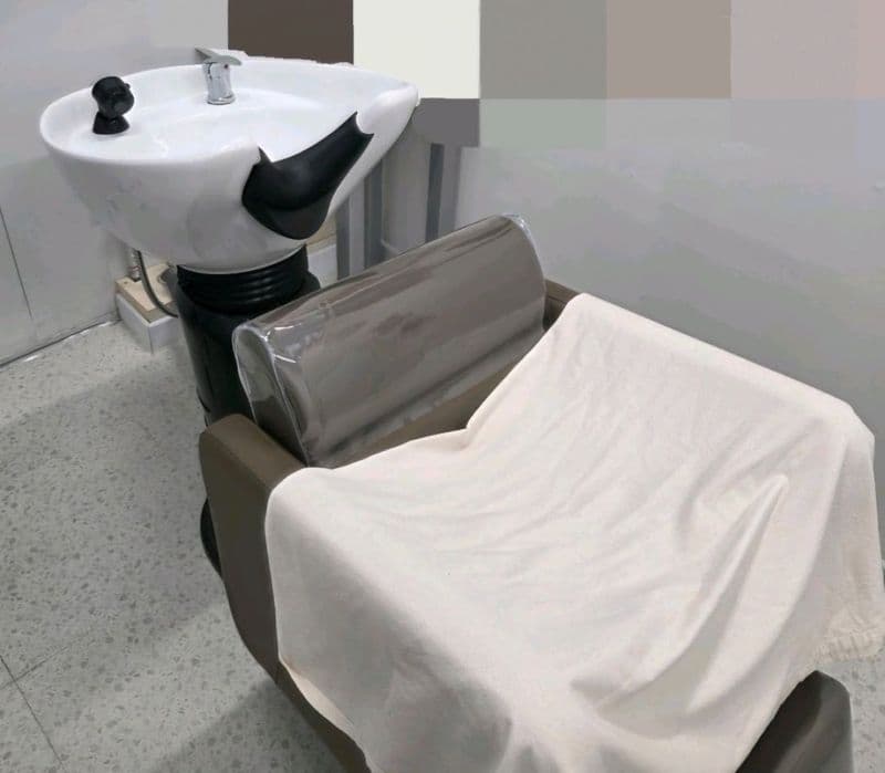 Semi-automatic shampoo unit and salon chair 2