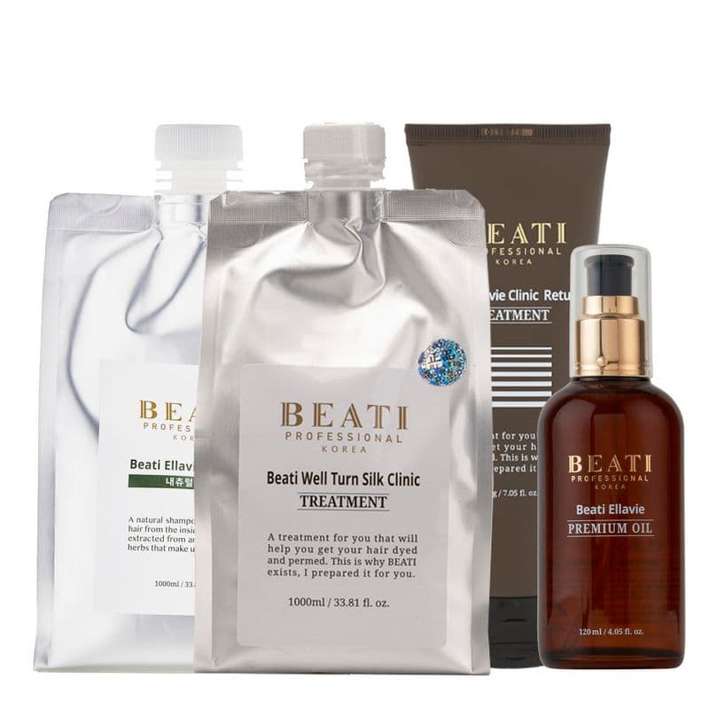 Natural шампунь 1000 мл + Silk 1000 мл + Return 200 г + Hair Oil 120 мл